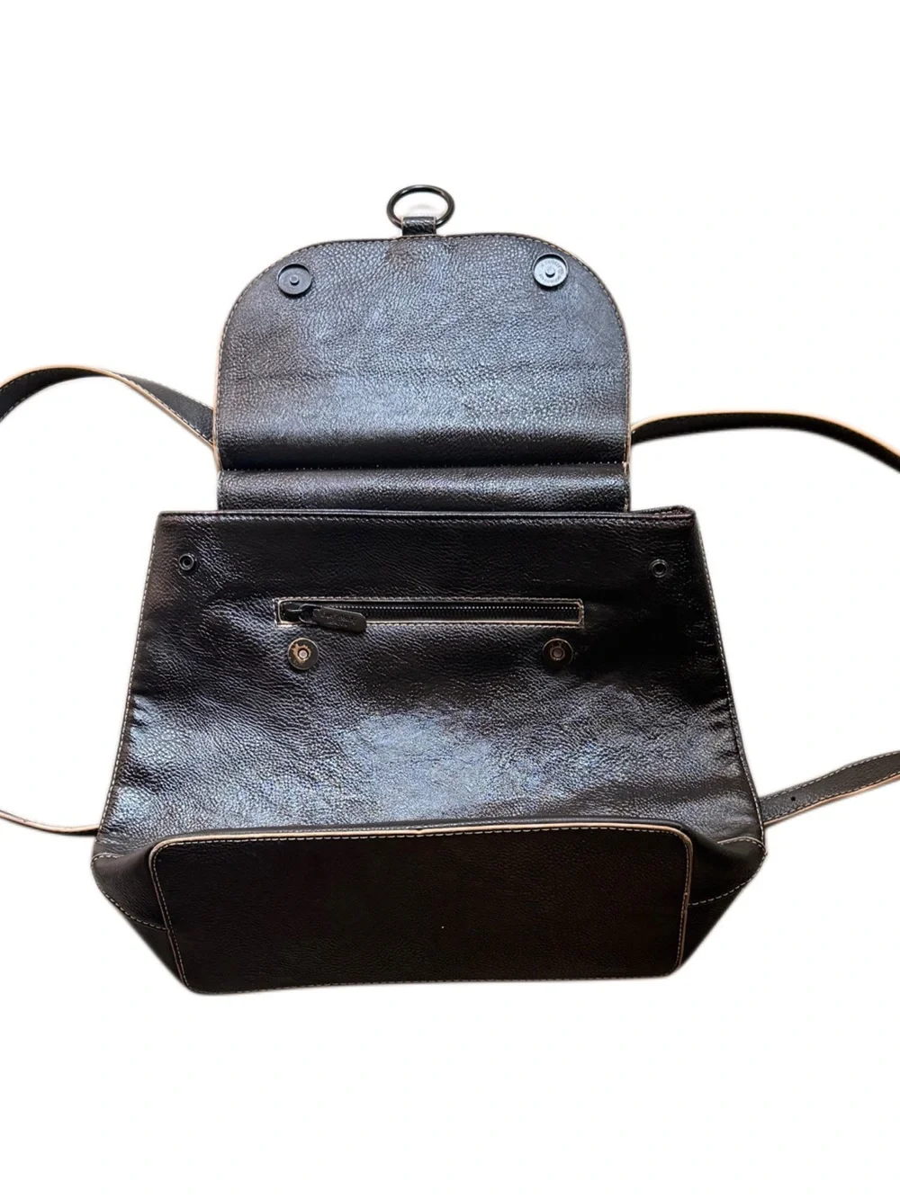 DARCY MARKS London Black Leather Backpack